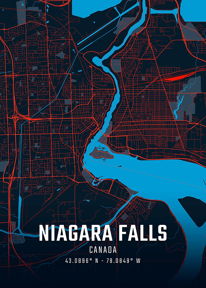 Niagara Falls City Map