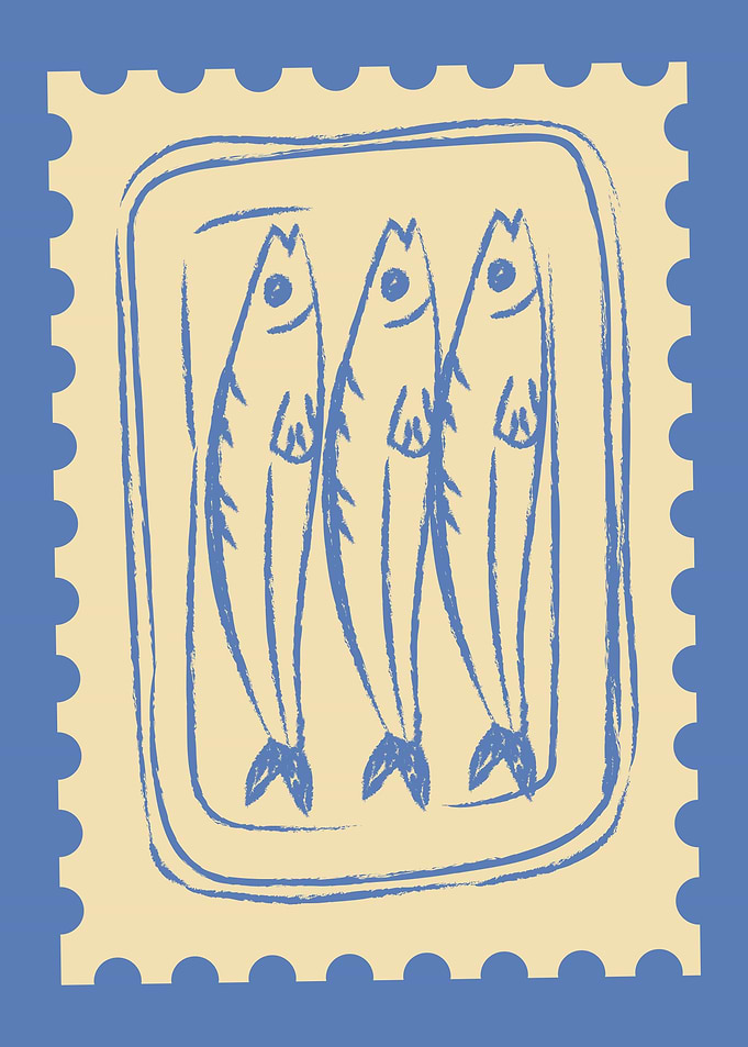 Sardines in a Can Stamp