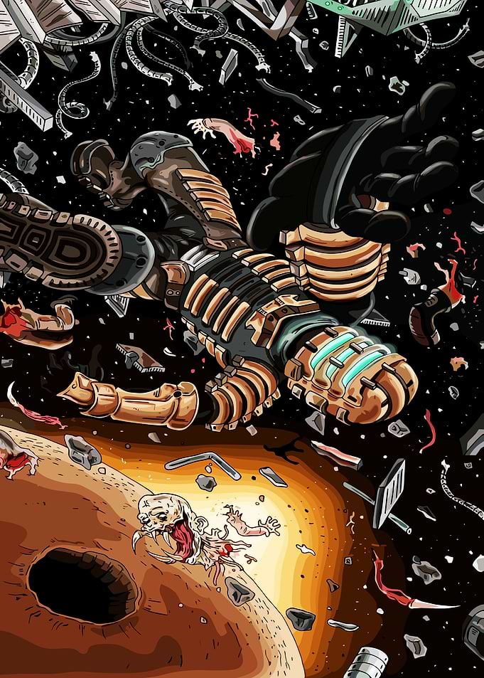 Isaac Clarke in Space Combat