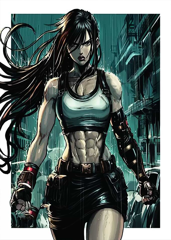 Tifa Lockhart in Rainy City