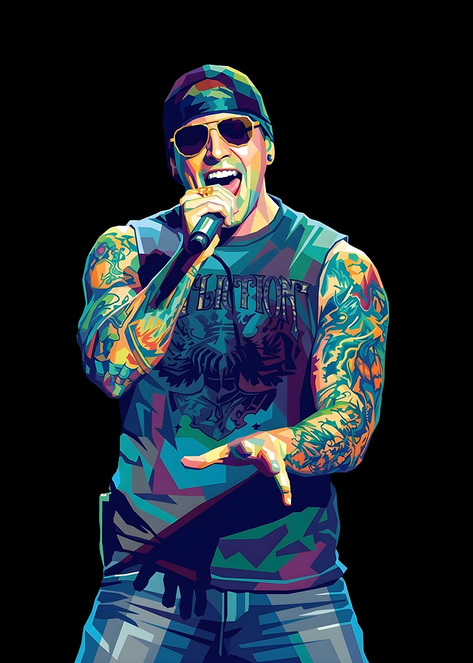 M. Shadows Pop Art Portrait
