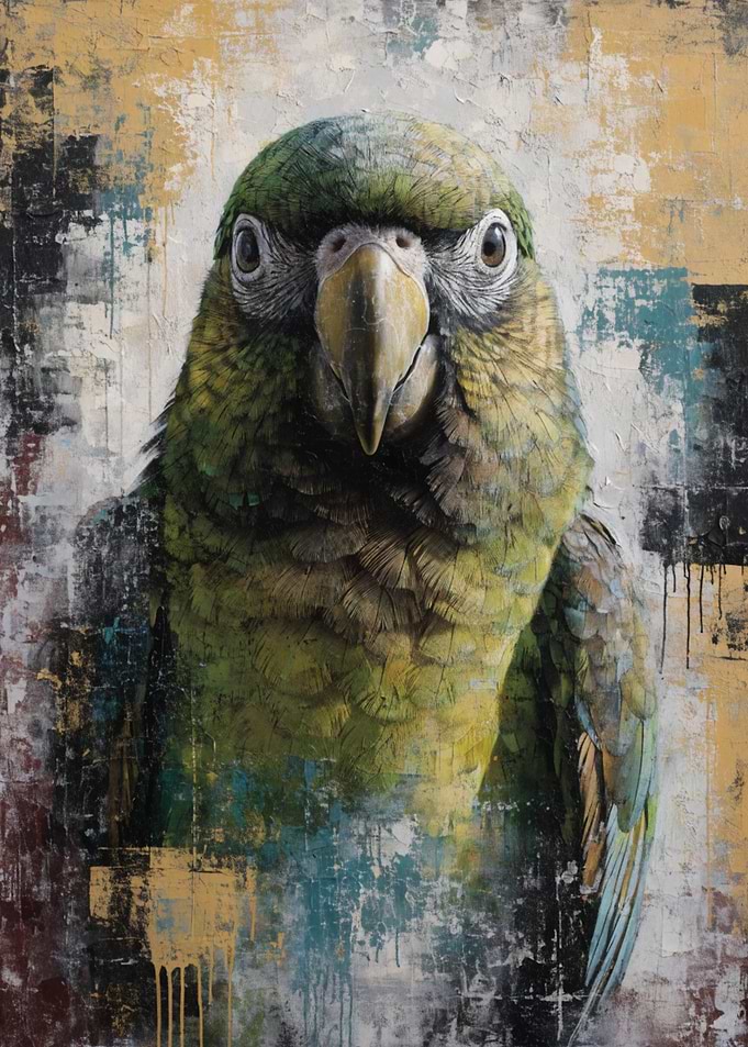 Close-up of a Green Parrot