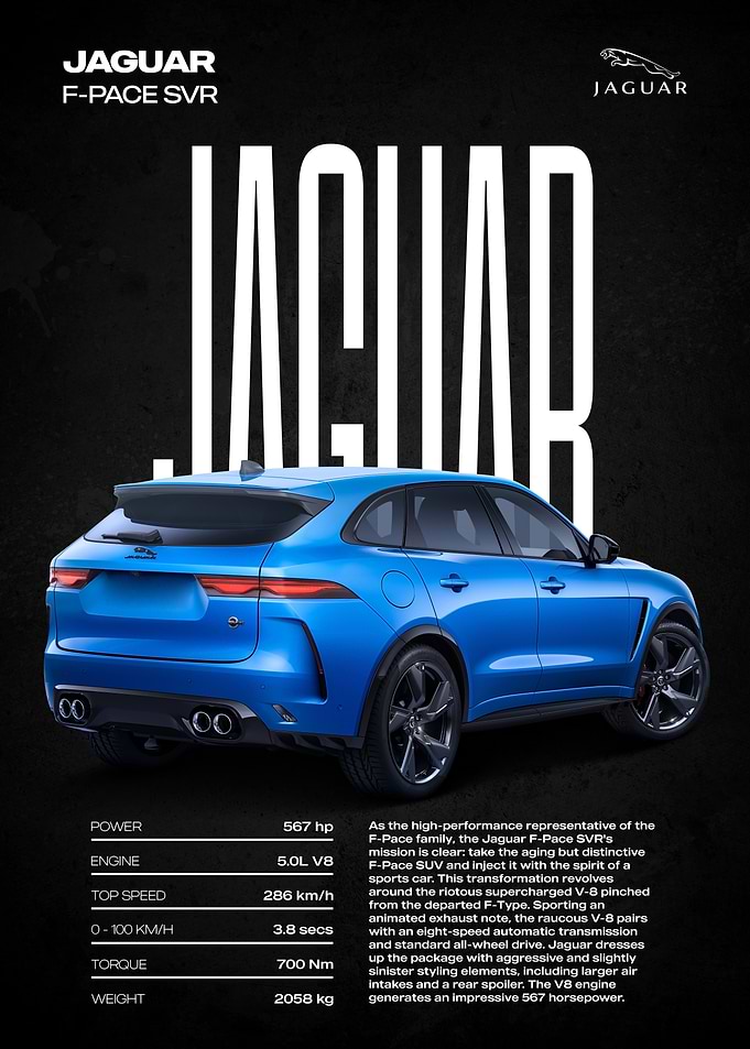 Jaguar F-Pace SVR Blue
