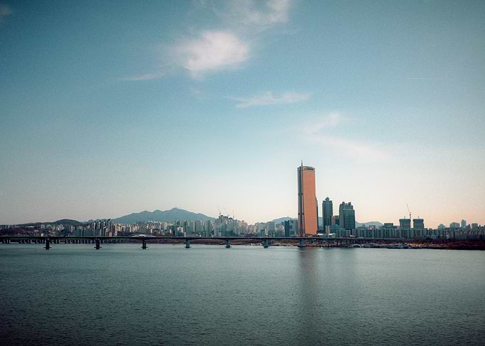 Seoul Cityscape Across Han River