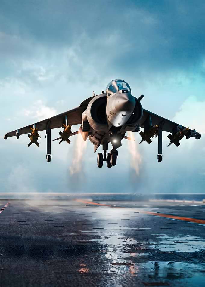 Harrier Jet Taking Off