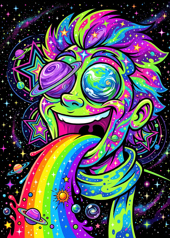 Psychedelic Space Man