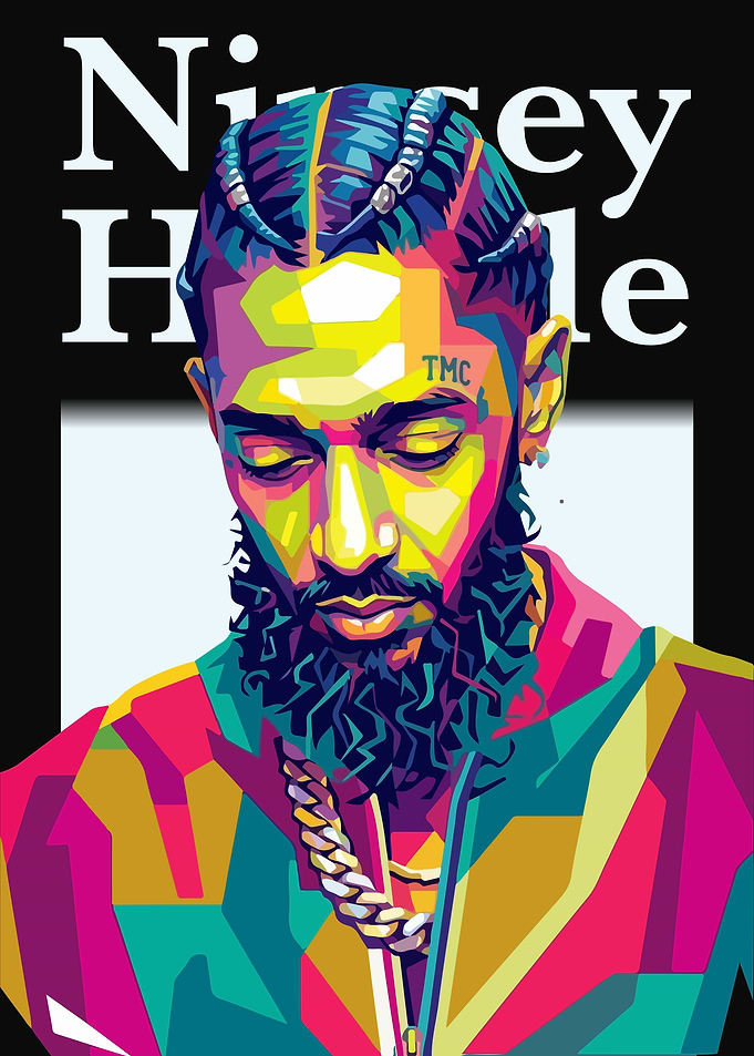 Nipsey Hussle Pop Art Portrait