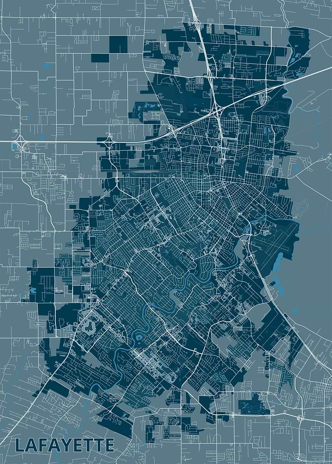 Lafayette City Map