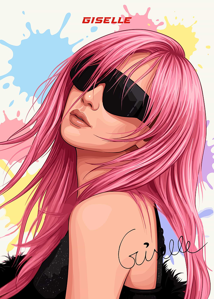 Giselle with Pink Hair