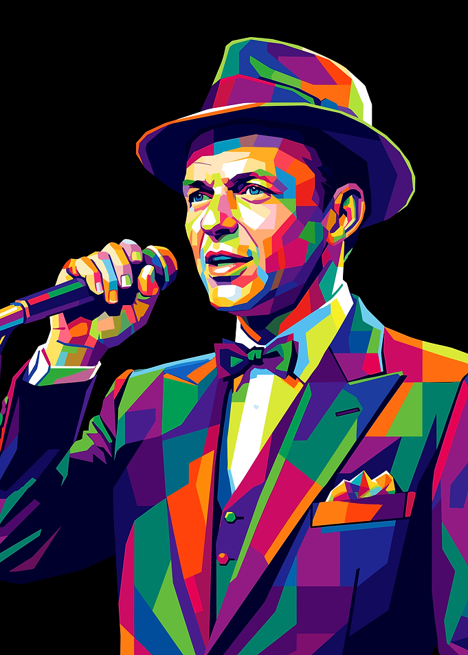 Frank Sinatra Pop Art Portrait