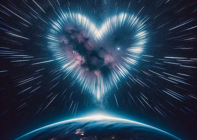 The birth of a heart from the Earth