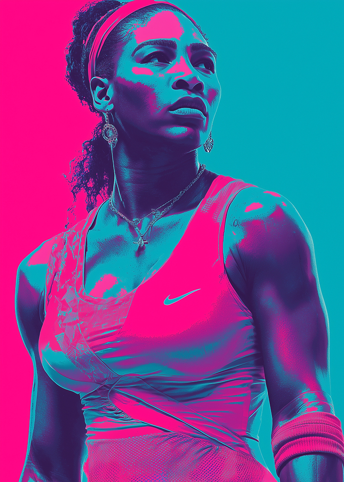 Serena Williams Pop Art Portrait