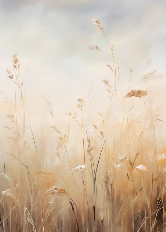 Field of Grass and Flowers