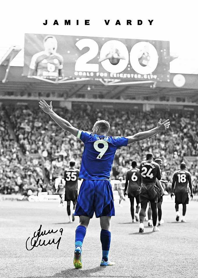 Jamie Vardy 200 Goals Celebration