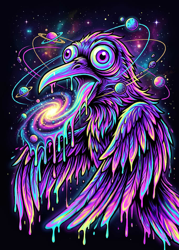 Psychedelic Cosmic Raven
