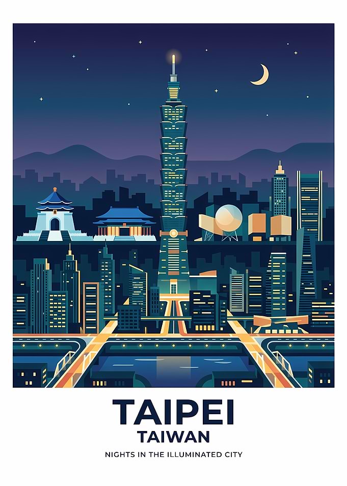 Taipei Cityscape at Night
