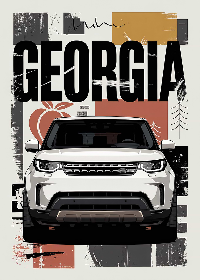 Georgia Land Rover Artwork