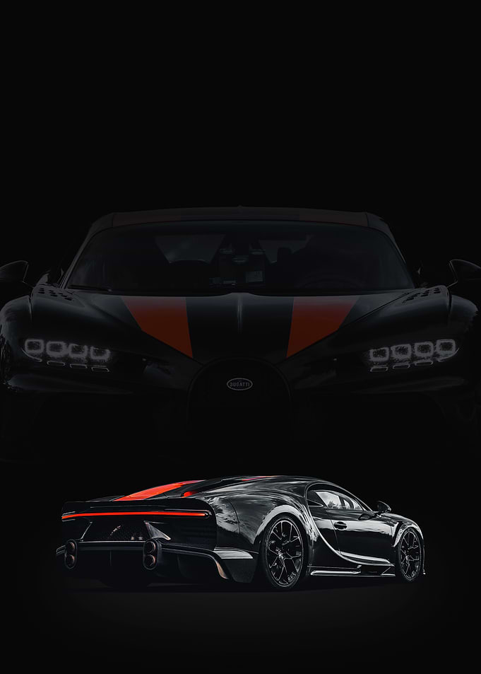 Bugatti Chiron Super Sport 300+ Rear View