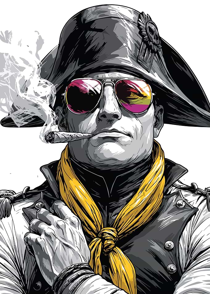 Napoleon Smoking a Cigar