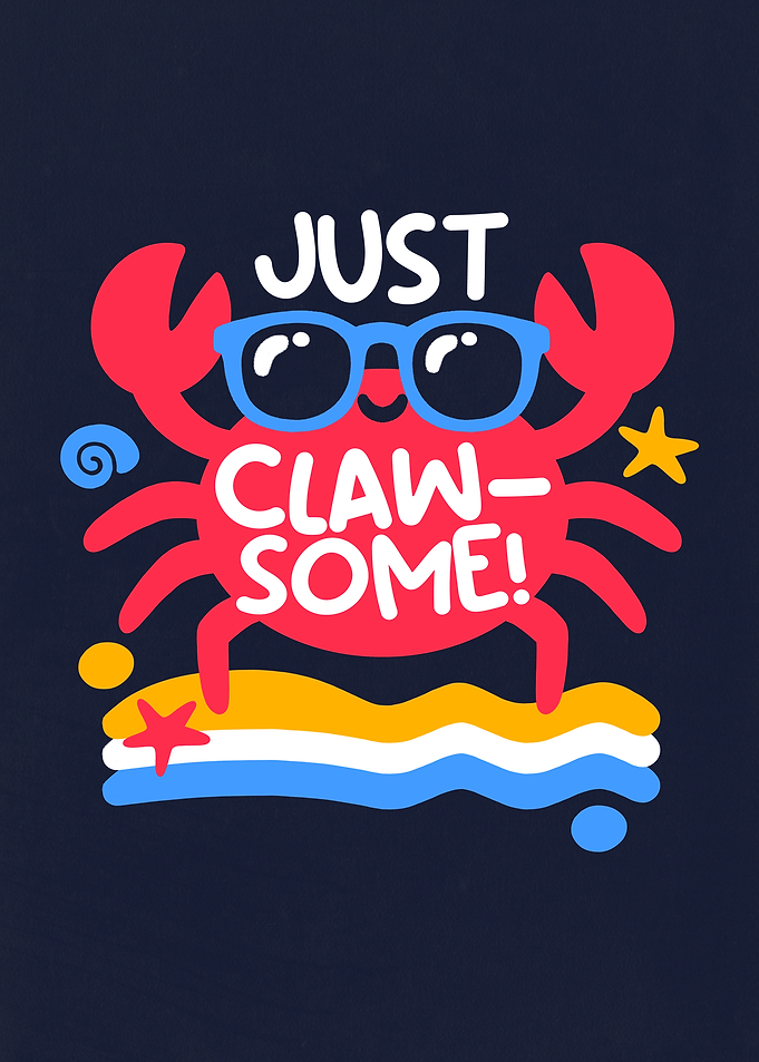 just clawsome funny crab
