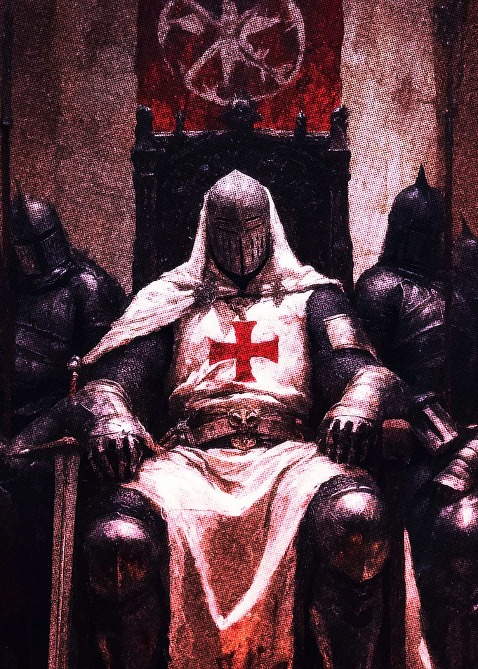 Templar Knight on Throne