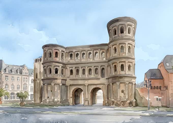 Porta Nigra in Trier, Germany