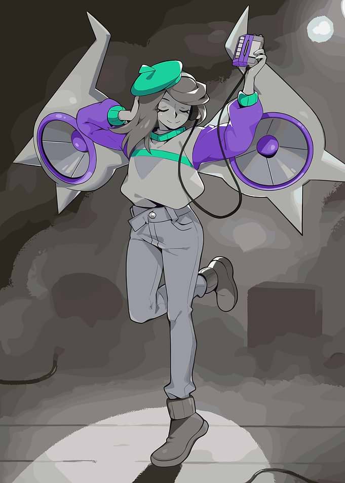 Cassette Beasts : character with retro cassette player