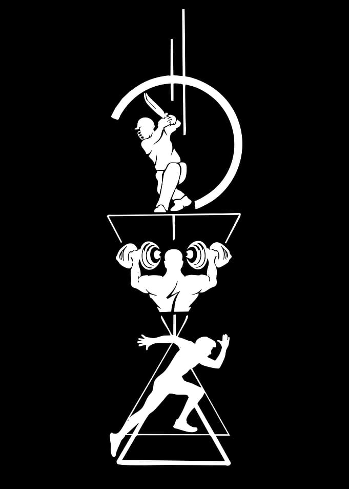 Sports Icons Silhouette Art