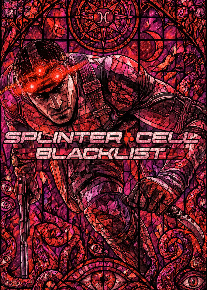 Splinter Cell Blacklist Stained Glass Art