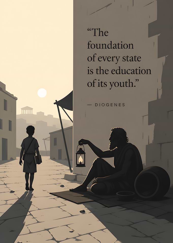 Diogenes Quote on Education