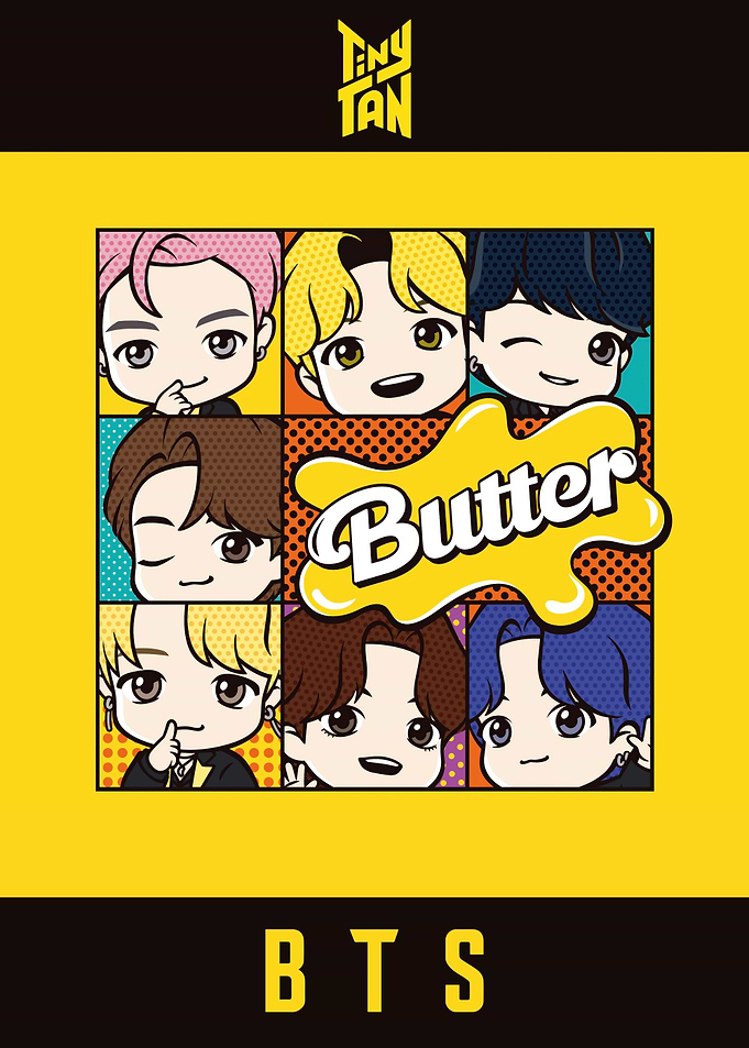 Tiny Tan BTS Butter Characters