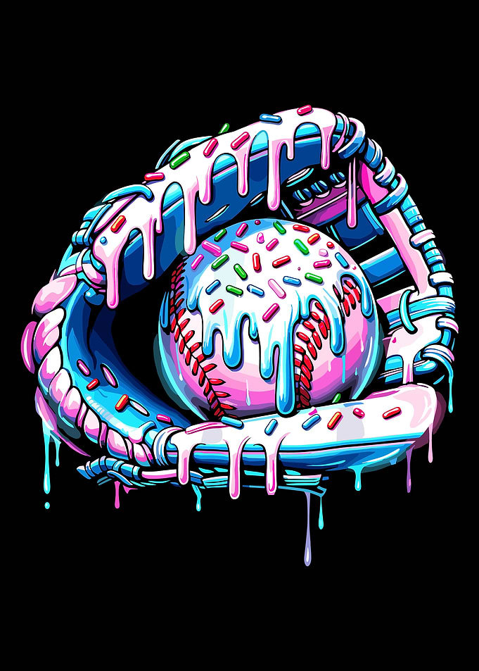 Baseball Glove with Donut Icing
