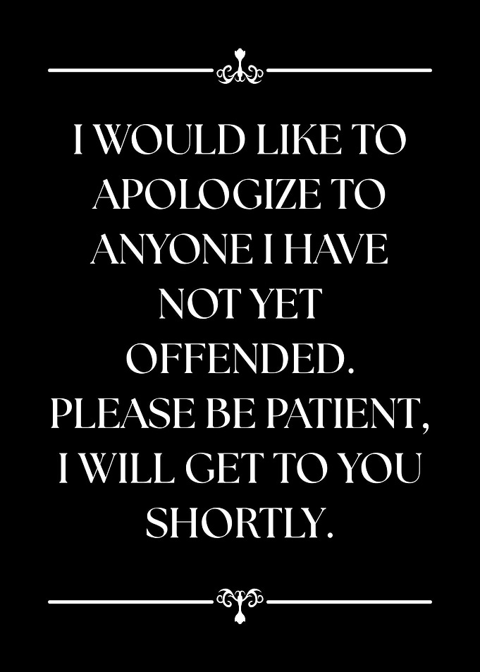 Apology for Offense