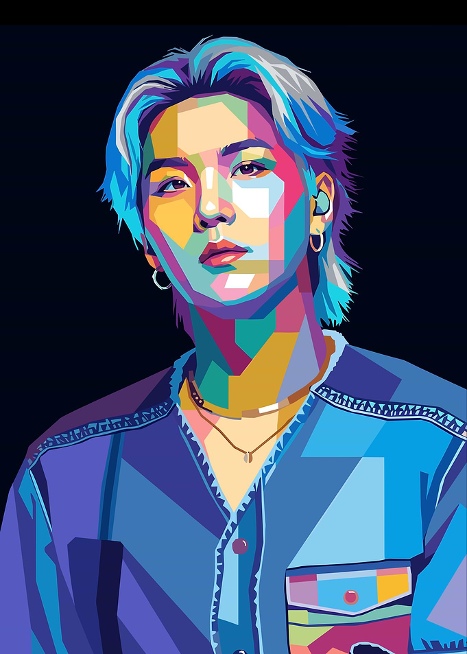 Suga Pop Art Portrait