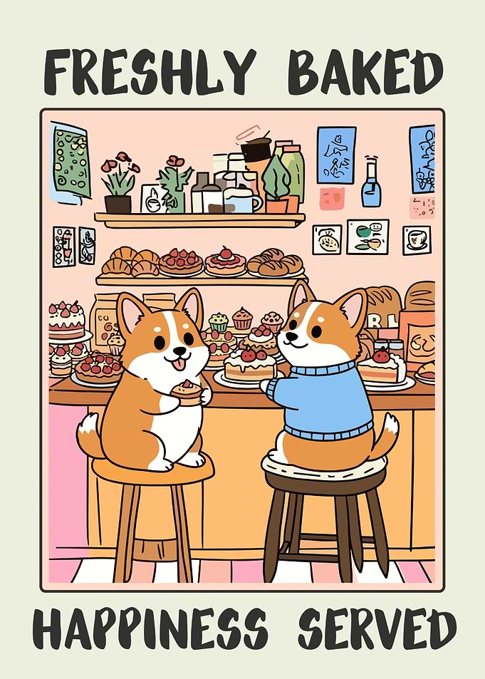 Corgi Bakery Freshly Baked Happiness