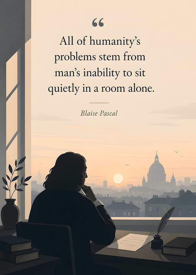 Pascal quote about humanity's problems