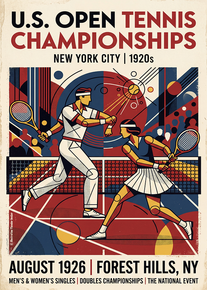 Tennis in USA 1926 Poster