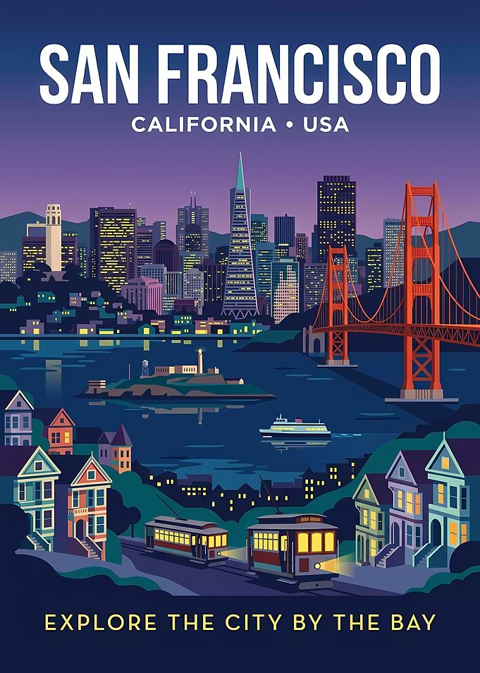San Francisco Cityscape at Dusk