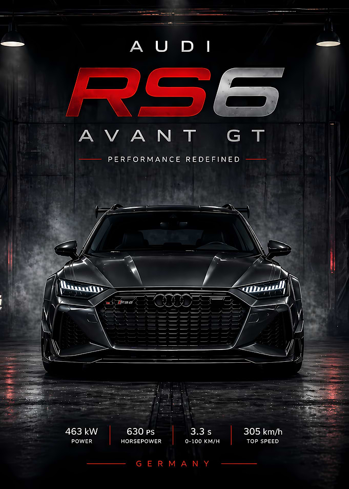 Audi RS6 Avant GT Poster
