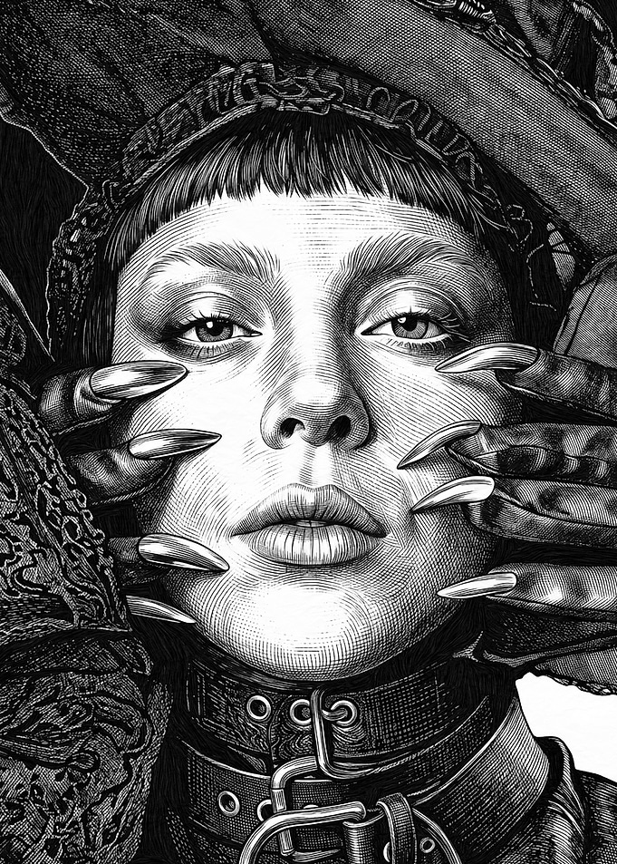 Gothic Portrait with Claws