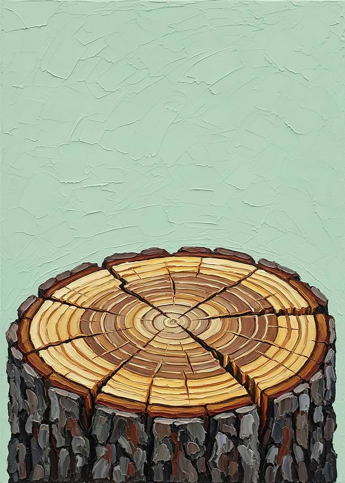 Tree Stump Painting