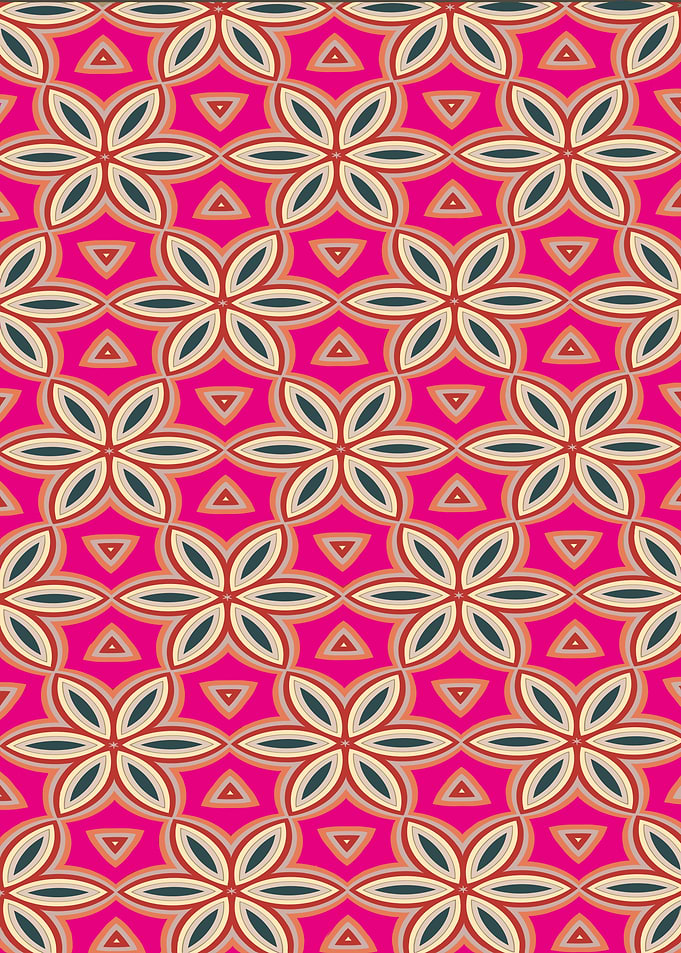 Geometric Floral Pattern