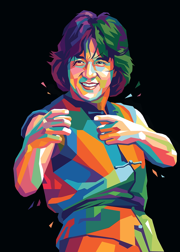 Jackie Chan Pop Art Portrait