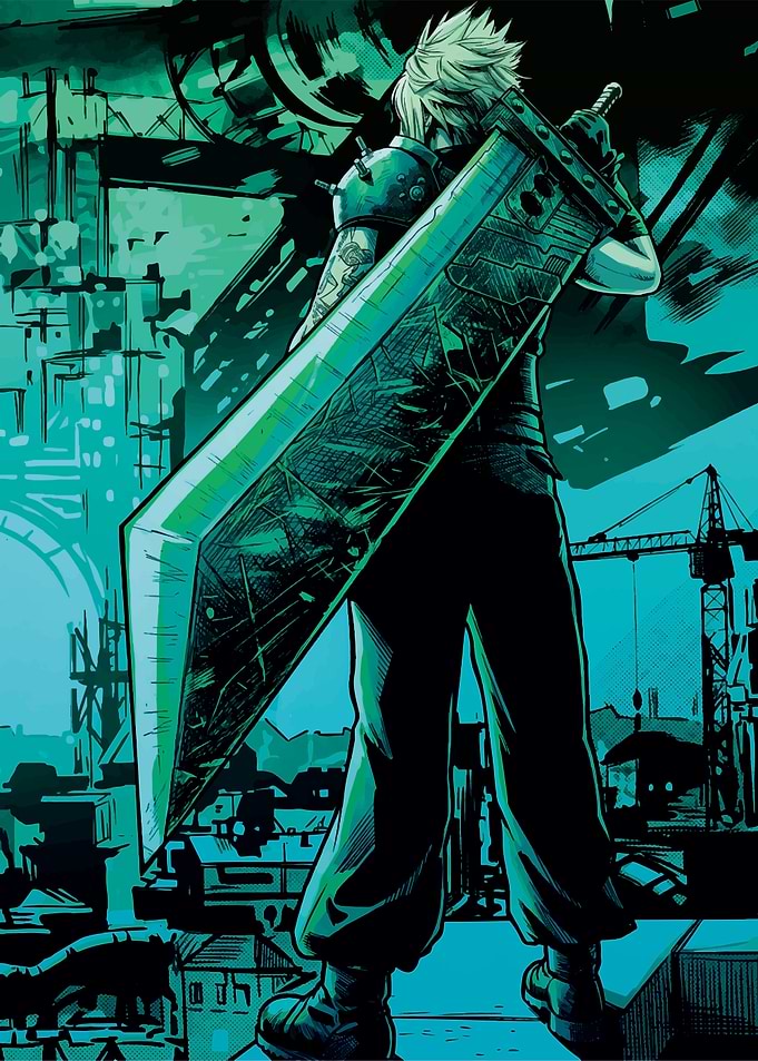 Cloud Strife with Buster Sword