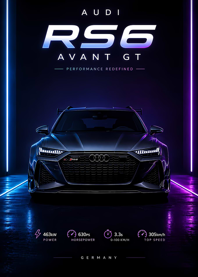 Audi RS6 Avant GT Poster