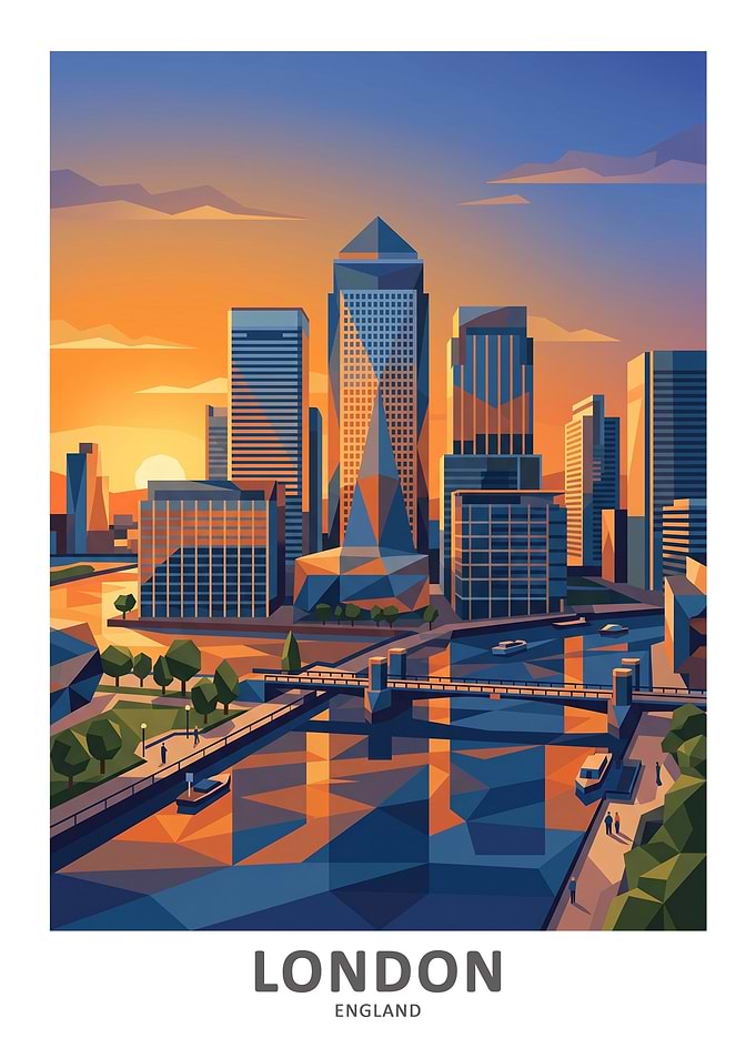 London Skyline at Sunset