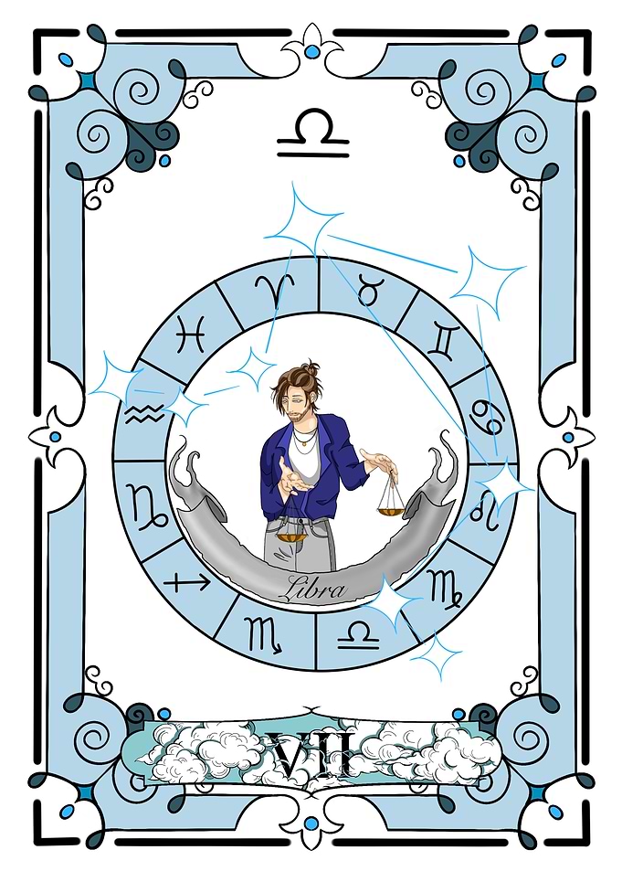 Zodiac Libra Card