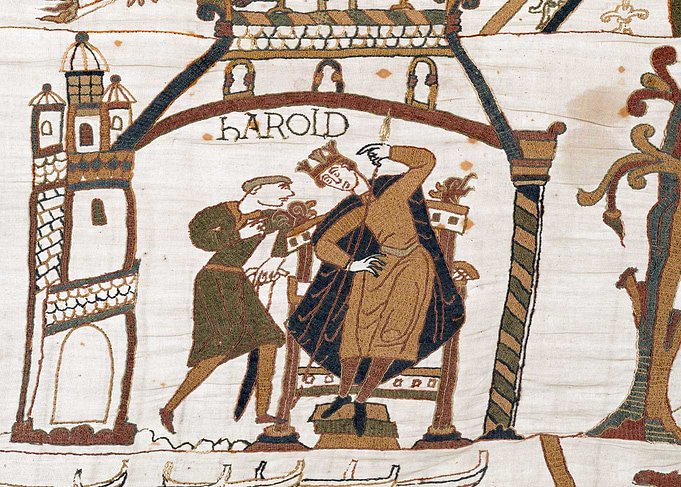 King Harold Bayeux Tapestry Scene 33