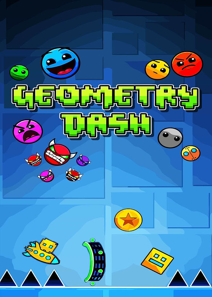Geometry Dash Game Art