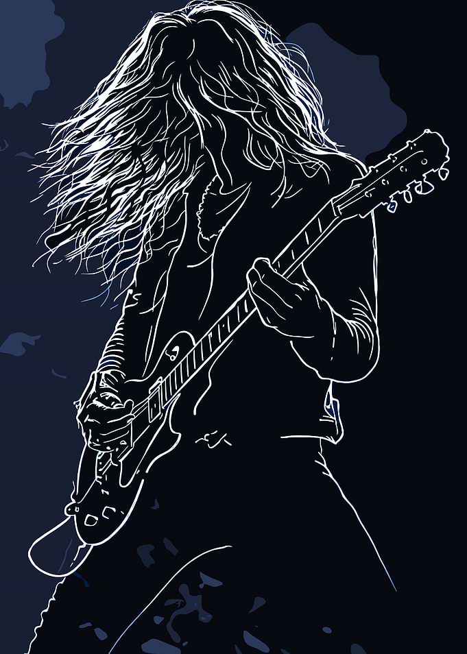 Rockstar Playing Guitar